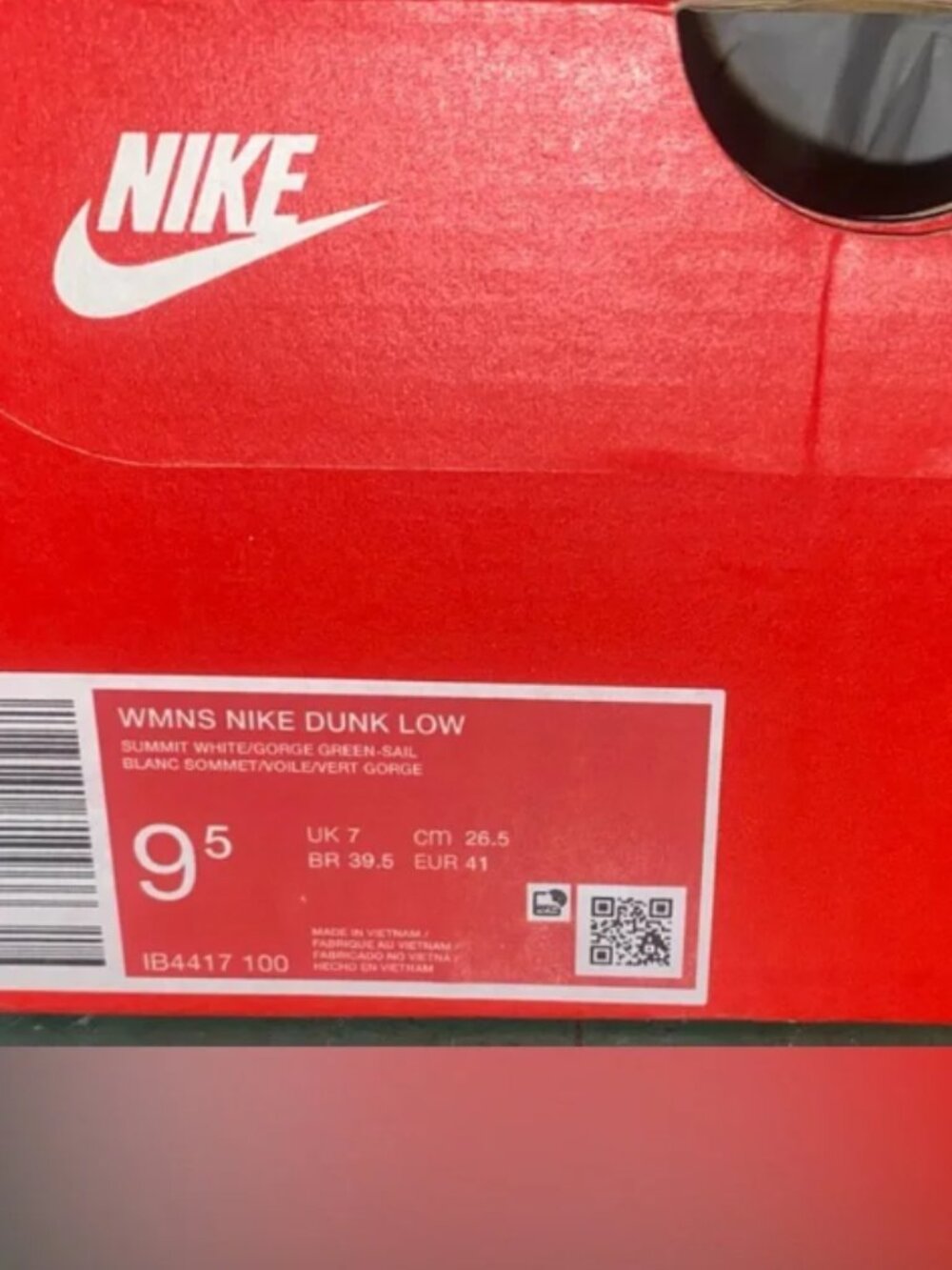 Nike Dunk Low Gorge Green Gold Mini Swoosh - Picture 8 of 8